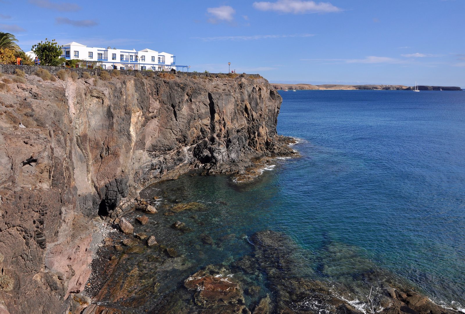 Rocky coastline on Lanzarote
